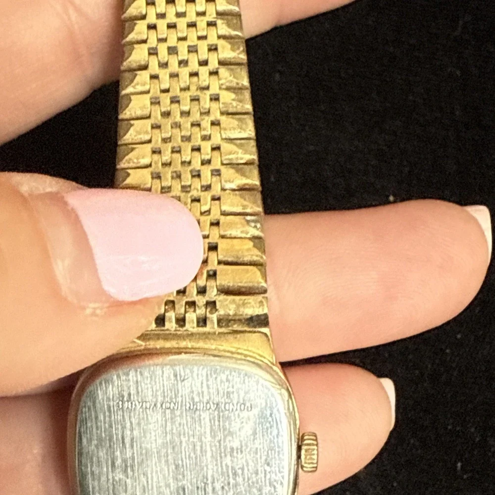 Tissot Watch Manual 20.5mm Women's‎ Gold Plated Dial Swiss Made Square 4211